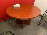 42" Round Conference Table with Reeded Edge, Cherry - ITEM #:210055 - Img 3 of 5