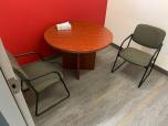 Used Round Table With Cherry Laminate Finish - Reeded Edge - ITEM #:210055 - Thumbnail image 5 of 5