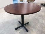 Used Round Table - Cherry Laminate - Black Base - ITEM #:210064 - Img 3 of 3