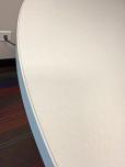 Used Round Meeting Table - White Laminate - Black Base - ITEM #:210069 - Img 2 of 2