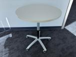 30" Round Mobile Height-Adjustable Cafe / Breakroom Table - ITEM #:210070 - Img 1 of 3