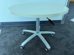 30" Round Mobile Height-Adjustable Cafe / Breakroom Table - ITEM #:210070 - Img 3 of 3