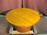 Round coffee table with cherry finish - ITEM #:215004 - Thumbnail image 1 of 2
