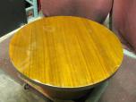 Round coffee table with cherry finish - ITEM #:215004 - Thumbnail image 2 of 2