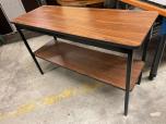 Used Sofa Table - Mahogany Laminate - Black Frame - ITEM #:215027 - Img 3 of 4