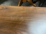 Used Sofa Table - Mahogany Laminate - Black Frame - ITEM #:215027 - Img 4 of 4