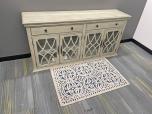 Used Lobby Table Credenza - Grey Wood And Glass - ITEM #:215033 - Img 3 of 7