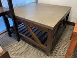 Used Lobby Table - Heavy Duty Stone Top - Wood Frame - ITEM #:215034 - Img 1 of 2