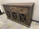 Used Credenza Buffet Table - Dark Wood Finish - ITEM #:215038 - Img 1 of 3