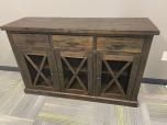 Used Credenza Buffet Table - Dark Wood Finish - ITEM #:215038 - Img 2 of 3