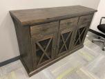 Used Credenza Buffet Table - Dark Wood Finish - ITEM #:215038 - Img 3 of 3