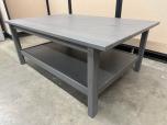 Used Lobby Table - Grey Wood - ITEM #:215039 - Img 1 of 3