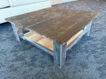 Industrial Square Coffee Table with Metal Frame and Wood Top - ITEM #:215041 - Img 1 of 3