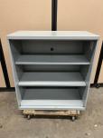 Used Allsteel Metal Bookcase - Grey - ITEM #:240028 - Img 1 of 5