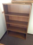 Medium Oak Wood Bookcase with Fixed Shelves - ITEM #:245009 - Img 1 of 2
