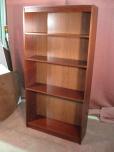 Cherry Laminate Bookcase with 3 Adjustable Shelves - ITEM #:245015 - Img 1 of 2