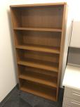 Bookcases with oak finish - solid back - very well built - ITEM #:245043 - Img 2 of 2