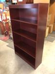 4-shelf bookcase with dark cherry finish - ITEM #:245054 - Thumbnail image 2 of 3