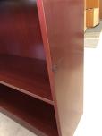4-shelf bookcase with dark cherry finish - ITEM #:245054 - Img 3 of 3
