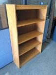 Oak bookcase with three adjustable shelves - 60H - ITEM #:245056 - Thumbnail image 1 of 2