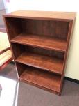 Used Bookcase with two adustable shelves - cherry laminate finish 