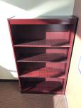 Bookcase with three adjustable shelves - reddish mahogany - ITEM #:245058 - Thumbnail image 2 of 2
