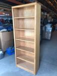 Oak bookcase with 5 adjustable shelves - ITEM #:245063 - Thumbnail image 2 of 2