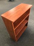 Bookcase with 2 adjustable shelves - cherry laminate finish - ITEM #:245078 - Thumbnail image 2 of 2