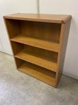 Bookcase with medium oak laminate finish - solid back - ITEM #:245081 - Thumbnail image 1 of 2