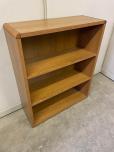 Bookcase with medium oak laminate finish - solid back - ITEM #:245081 - Thumbnail image 2 of 2