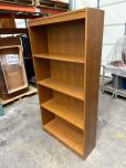 Used Bookcase With Walnut Veneer Finish - ITEM #:245083 - Img 1 of 2