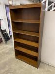 Used bookcase with walnut veneer finish - ITEM #:245083 - Thumbnail image 2 of 2