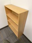 Used Bookcase With Maple Veneer Finish - 3 shelves - ITEM #:245089 - Img 2 of 2