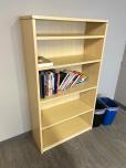 Used Maple Laminate Bookcase With 5 Shelves - ITEM #:245092 - Img 1 of 2