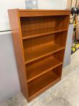 Used Bookcase - Medium Tone Veneer - 4 shelves - ITEM #:245098 - Img 2 of 2