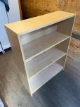 Used Bookcase - Maple Veneer Finish - Three Shelves - ITEM #:245106 - Img 2 of 2
