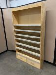 Used Bookcase - With Drawers - Maple Veneer - 48W - ITEM #:245113 - Img 1 of 3