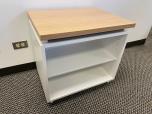 Used Haworth Cubby Bookcase - Oak Laminate - ITEM #:245114 - Img 1 of 2