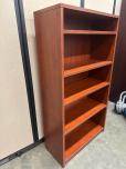 Used Bookcase - Cherry Laminate - Reeded Edge - ITEM #:245118 - Img 1 of 3