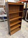 Used Bookcase With Dark Walnut Veneer Finish - ITEM #:245121 - Img 1 of 3