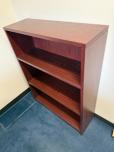 Mahogany Laminate 3-Shelf Bookcase - ITEM #:245129 - Img 2 of 3