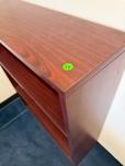 Mahogany Laminate 3-Shelf Bookcase - ITEM #:245129 - Img 3 of 3
