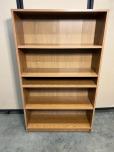 5-Shelf Wood Laminate Bookcase, Oak Finish - ITEM #:245131 - Img 1 of 1