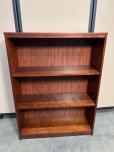 Wood Veneer 3-Shelf Bookcase, Cherry Finish - ITEM #:245133 - Img 1 of 1