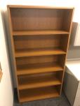 Wood Laminate 5-Shelf Bookcase - Oak Finish - ITEM #:245135 - Img 1 of 2