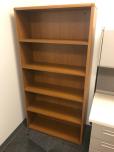Wood Laminate 5-Shelf Bookcase - Oak Finish - ITEM #:245135 - Img 2 of 2