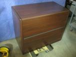 Lateral File Cabinet With Mahogany Laminate Finish - ITEM #:255028 - Img 2 of 2