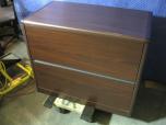 Used Lateral file cabinets with mahogany laminate finish 