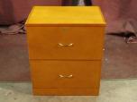 Used Small lateral file cabinet with light finish 