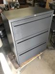 3-drawer lateral file with charcoal finish - ITEM #:255089 - Img 2 of 3